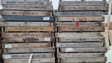 Houten gaasbakken - veel kisten beschikbaar