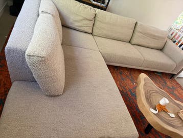 Gratis afhalen. Ruime 4-zits hoekbank - 310x220cm -