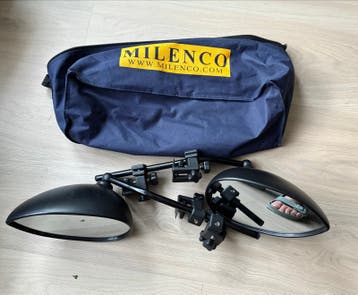Milenco caravan spiegels met opbergtas gebruikt Berlingo