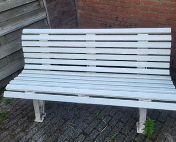 Witte tuinbank - opknapper
