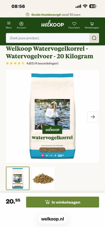 Watervogelvoer van Wellkoop