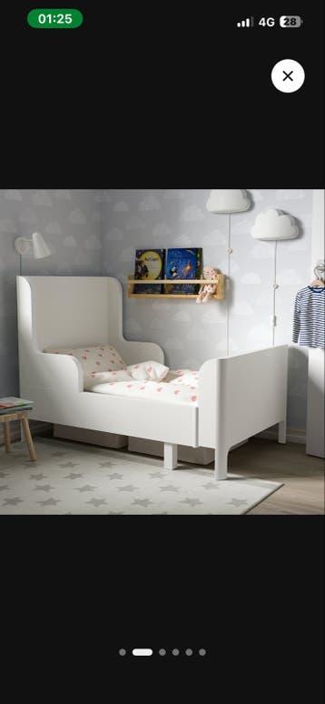 IKEA BUSUNGE uitschuifbaar bed (gratis af te halen)