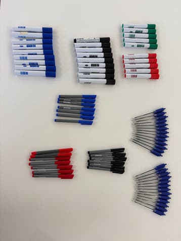 Whiteboard markers, pennen en fineliners