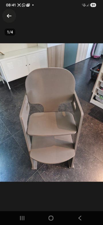 Meegroeistoel - Houten Kinderstoel