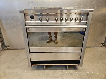 Smeg Fornuis met Oven - RVS, Gasfornuis