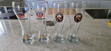 Gratis. 4 bierglazen (0.5L) - Erdinger en Franziskaner.
