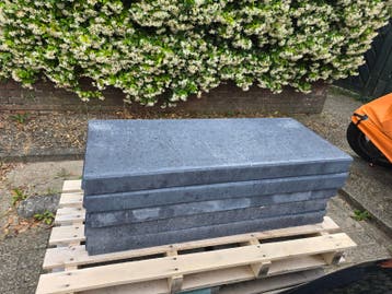 Betonnen opsluitbanden, antraciet, 100x40x7 cm