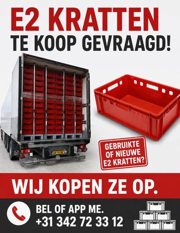E2 Kratten Te Koop Gevraagd - Wij Kopen Ze Op!