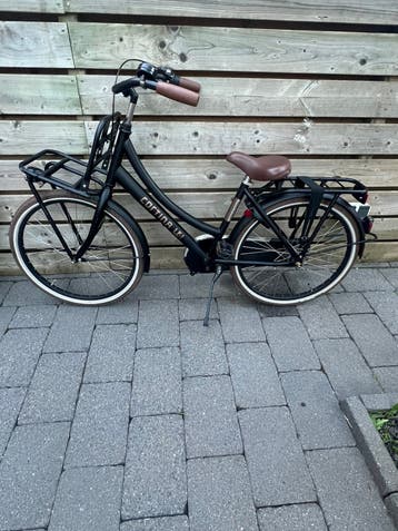 Cortina fiets 24 inch kleur mat zwart