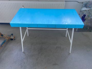 Ikea bureau blauw