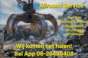 wij halen het gratis bij u op!! Oudijzer / sloop auto's/ ect