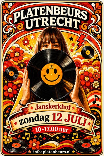 Platenbeurs Utrecht zondag 12 juli Janskerkhof