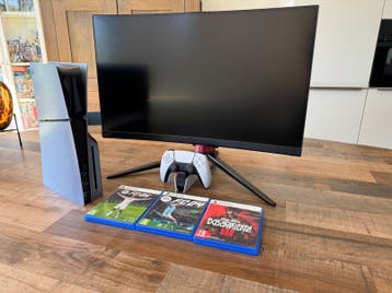PS5 Slim Disc Edition met MSI Monitor, Controller(standaard)