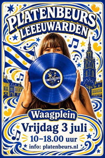 Platenbeurs Leeuwarden vrijdag 3 juli Waagplein