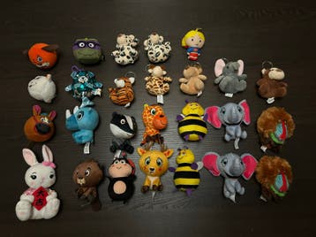 Kleine knuffeltjes en sleutelhangers