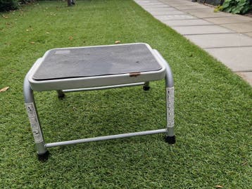 Opstapje voor caravan/camper