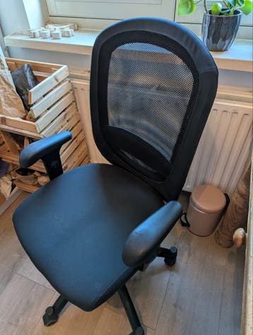 gratis burostoel, opknapper