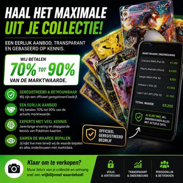 Verkoop je Pokémon kaarten - Krijg 70-90% van de waarde!