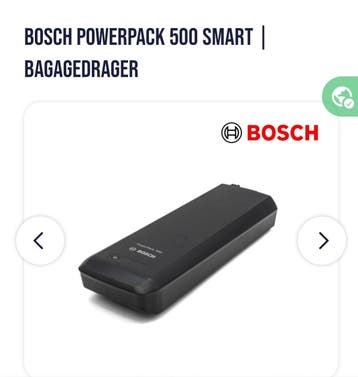 gezocht: Bosch PowerPack 500 Smart Bagagedrager