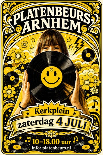 Platenbeurs Arnhem zaterdag 4 juli Kerkplein