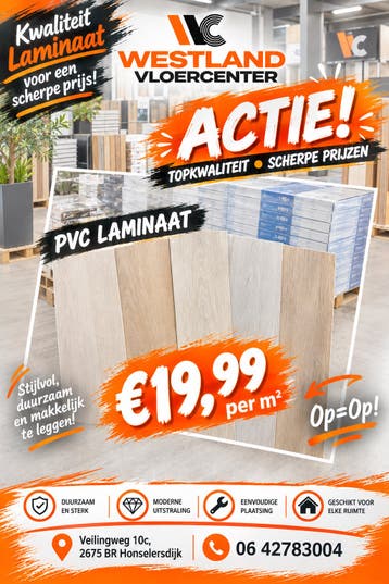 Kwaliteit Laminaat -Scherpe Prijzen bij Westland Vloercenter