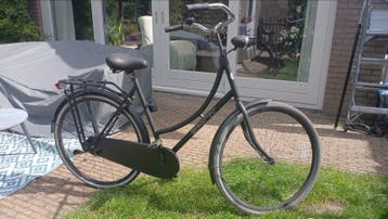 Spirit fiets, mat zwart, met terugtraprem