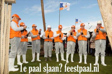 feestpaal - eerste paal antieke-houten-heistelling