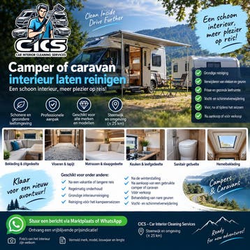 Camper of caravan interieur laten reinigen | CICS Steenwijk