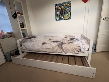 Tienerbed met uitschuifbaar xtra bed