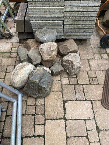 Maaskeien voor in de tuin - ca. 25 stuks