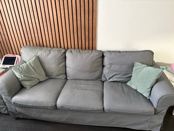 IKEA Ektorp 3-zitsbank, fauteuil en voetenbank - Hakebo donk