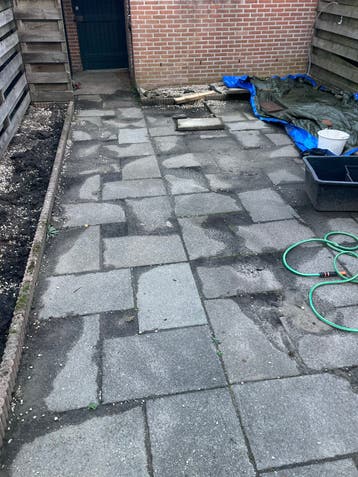 Gebruikte betontegels 60x40x5