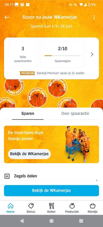 AH wk kamerjas zegels