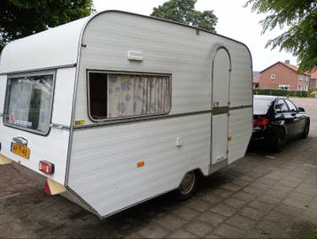 Vintage Kip Goldstream G380 caravan, Dorema voortent