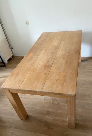 Eettafel 180x90 cm (licht eiken)