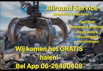 oudijzer gratis af te halen wij halen het gratis op