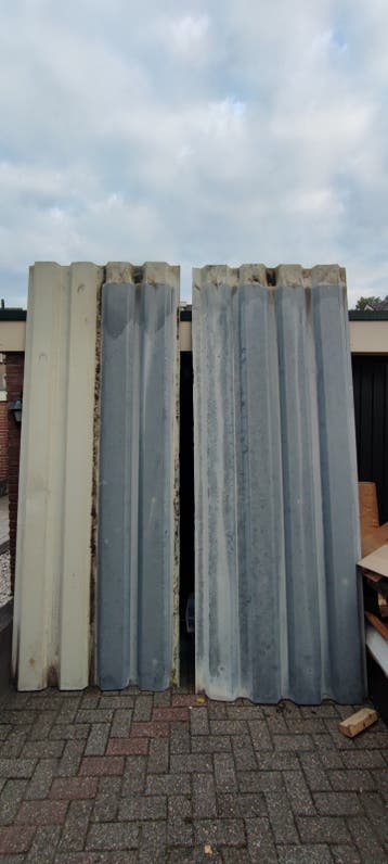 Golfplaten voor schuurtje - 105x275 cm - Gratis af te halen