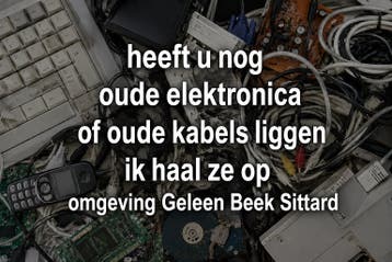 Gratis ophalen van kabels en elektrische apparaten