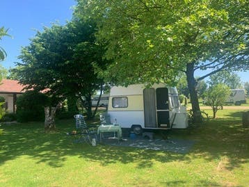 Kleine retro Knaus caravan
