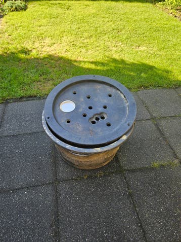 Robuuste ronde plantenbak voor buiten