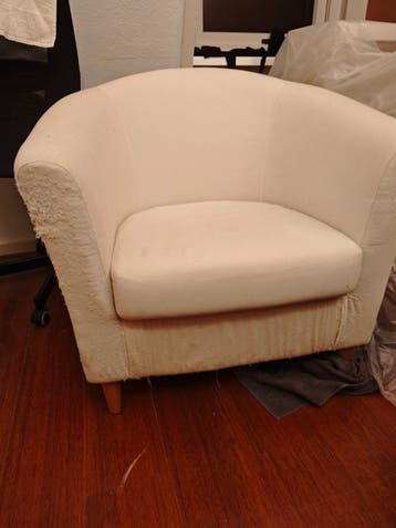 Ikea Tullsta fauteuil -beschadigd, met nieuwe hoes als nieuw