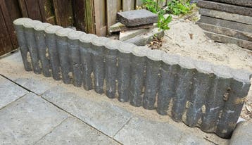 Palisade banden antraciet 100x25x8 cm
