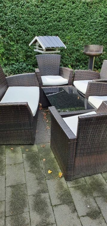 GRATIS! Complete tuinset voor 6 pers met glasplaat