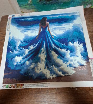 Diamond Painting pakketten - Vlinders, Parijs, Vrouw