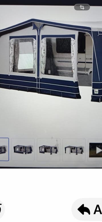 Voortent caravan Starcamp.