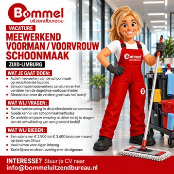 Meewerkend Voorman / Voorvrouw Schoonmaak