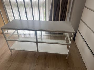 IKEA VIITSJÖ TV-meubel/bijzettafel - Wit/Glas