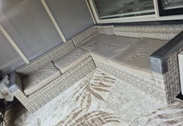 Wicker Loungeset met Kussens - Zo goed als nieuw