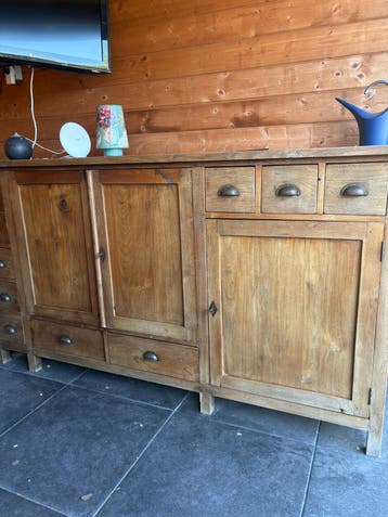 Teakhouten kast-