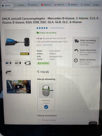 Caravanspiegels Mercedes Emuk 100218
